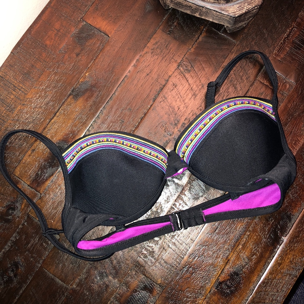 BEST OFFER: Black Embroidered Bralette Bikini top